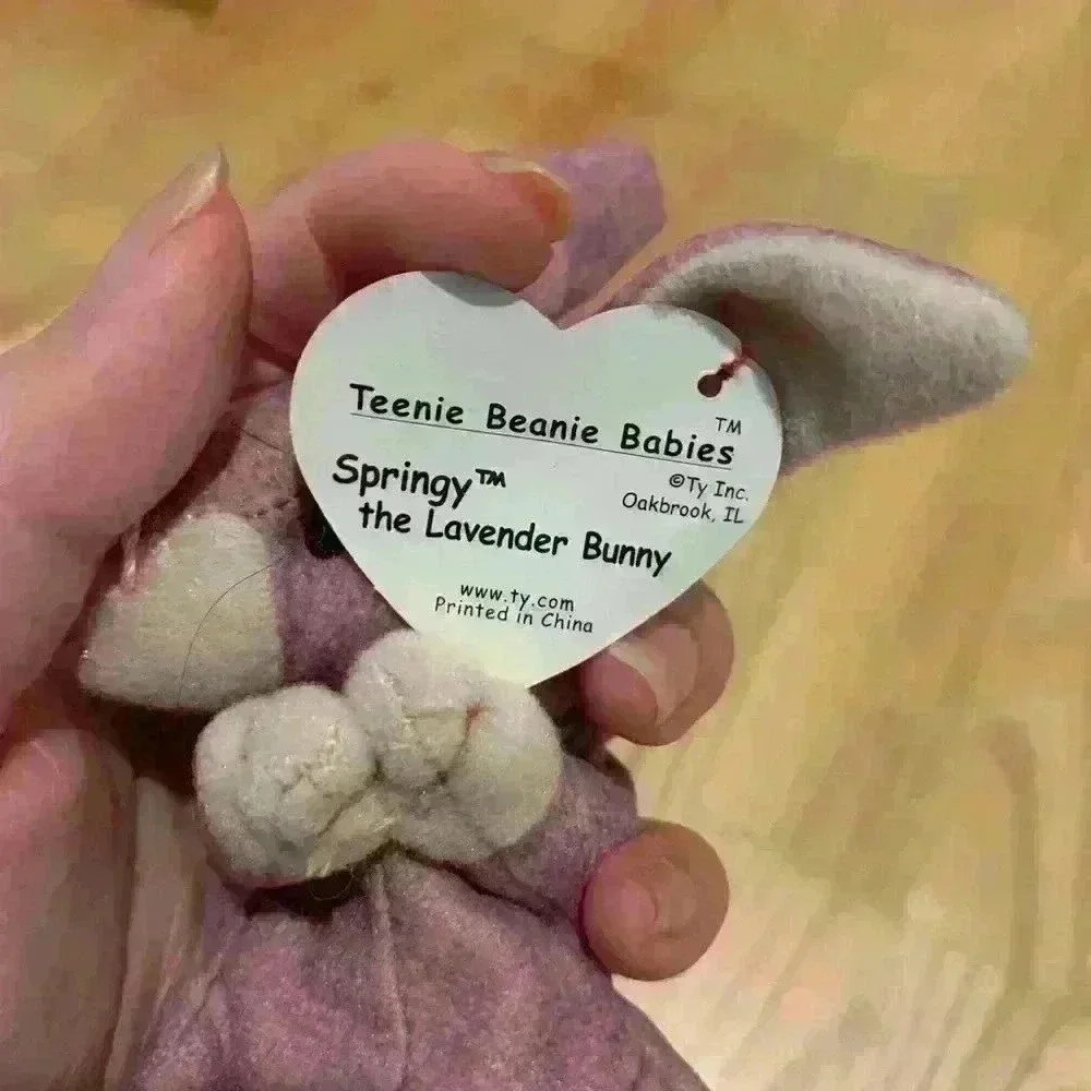 Springy‎ the Lavender Bunny Beanie Baby